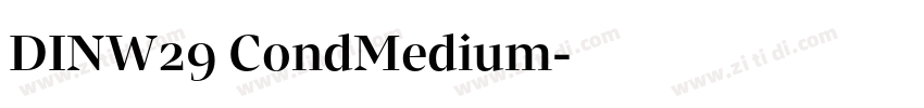DINW29 CondMedium字体转换 DINW29 CondMedium字体转换